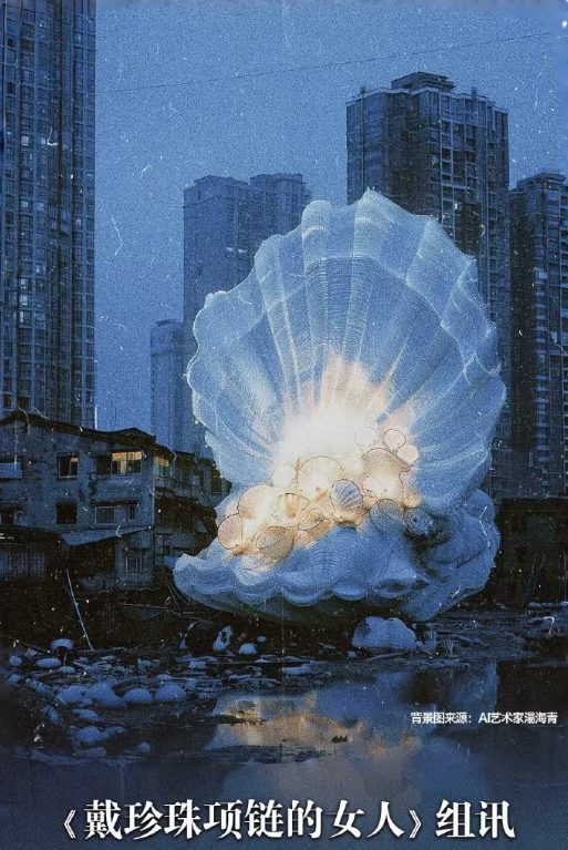 戴珍珠项链的女人