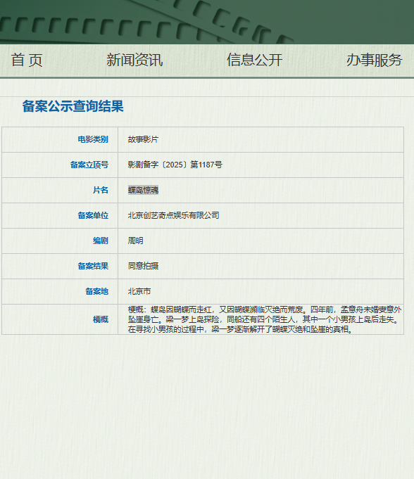 蝶岛惊魂