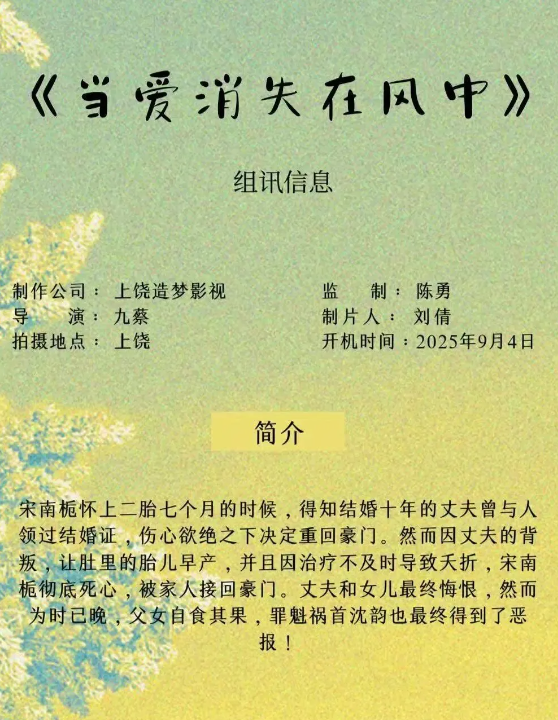当爱消散在风中