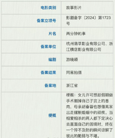 两分钟的事